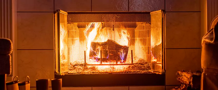 Mendota Hearth Landscape Fireplace Installation in Covington, Washington