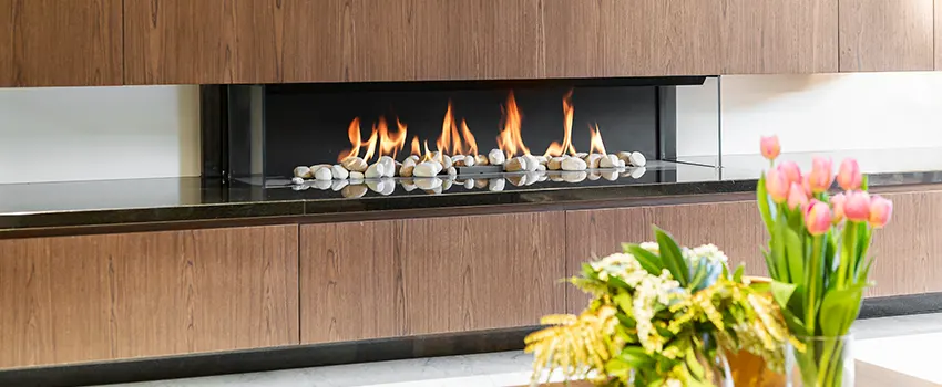 Double-height Fireplace Design Refurbishment in Covington, Washington