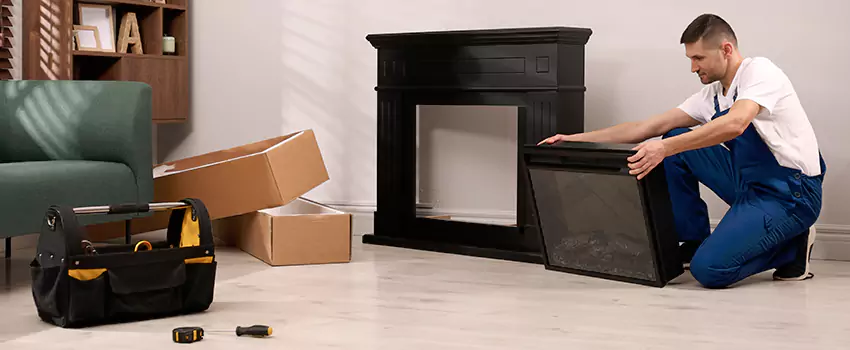 Old Rusted Metal Fireplace Repair And Replacement in Covington, WA